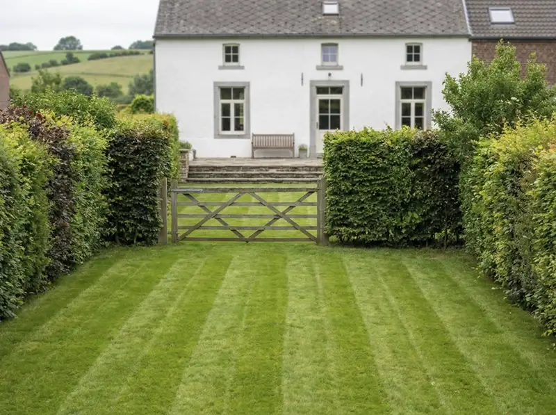 Jardin wallon impeccable après intervention taupier - Ath & Pays des Collines