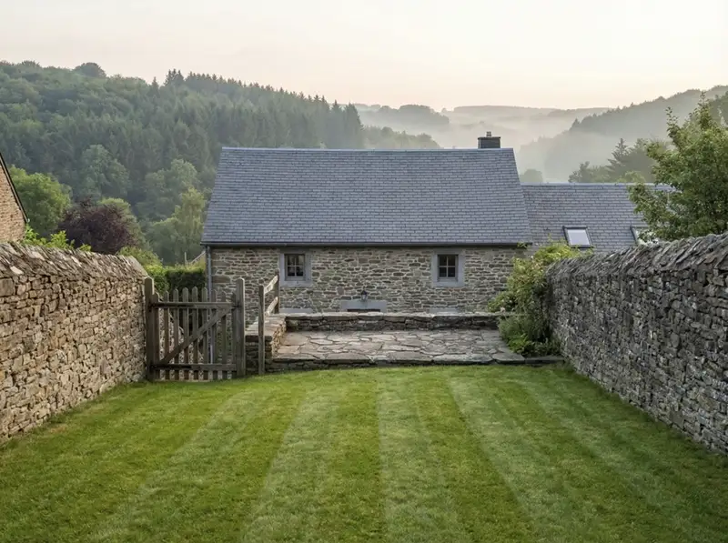 Jardin wallon impeccable après intervention taupier - Luxembourg Nord - Famenne & Ardenne