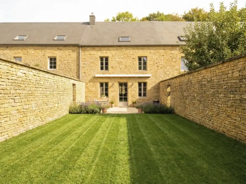 Jardin wallon impeccable après intervention taupier - Luxembourg Sud - Gaume & Semois